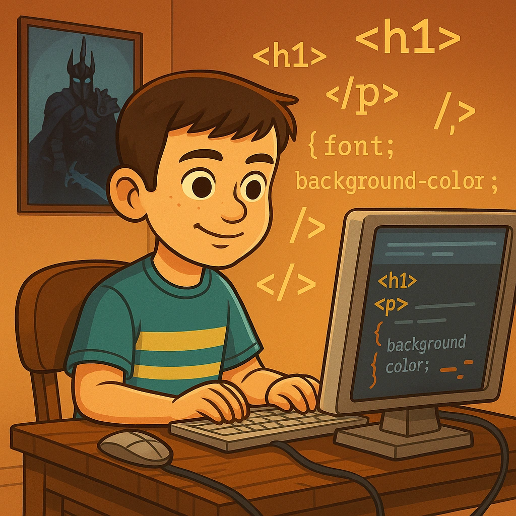 the kid in the computer